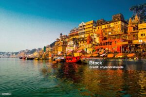 early morning shot of varanasi in north india